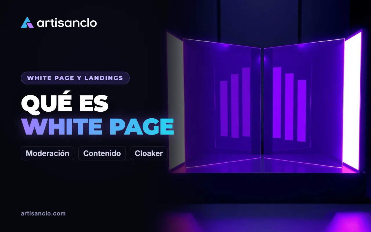 Qué es una White Page en afiliación: la safe page sin mitos