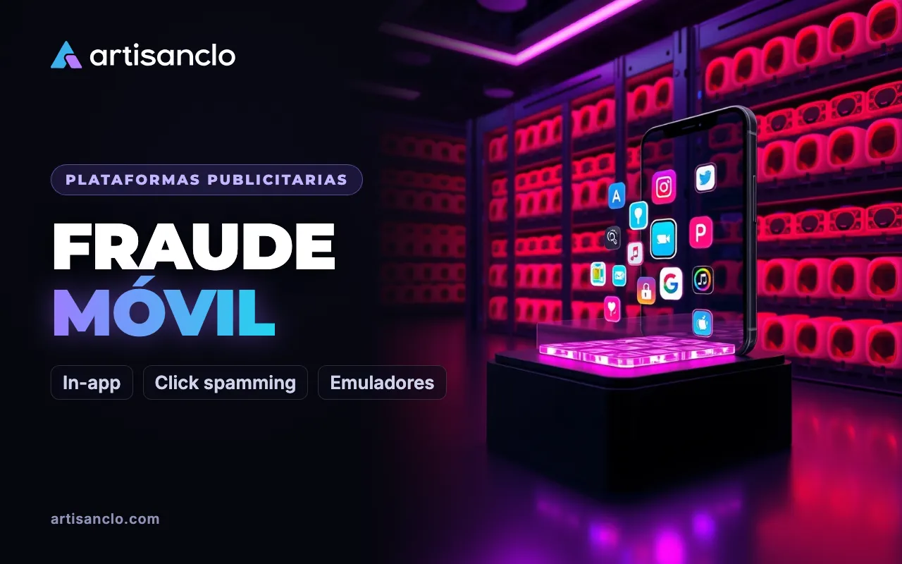 Tráfico in-app y fraude móvil: cómo detectar click spamming, click injection y granjas de dispositivos
