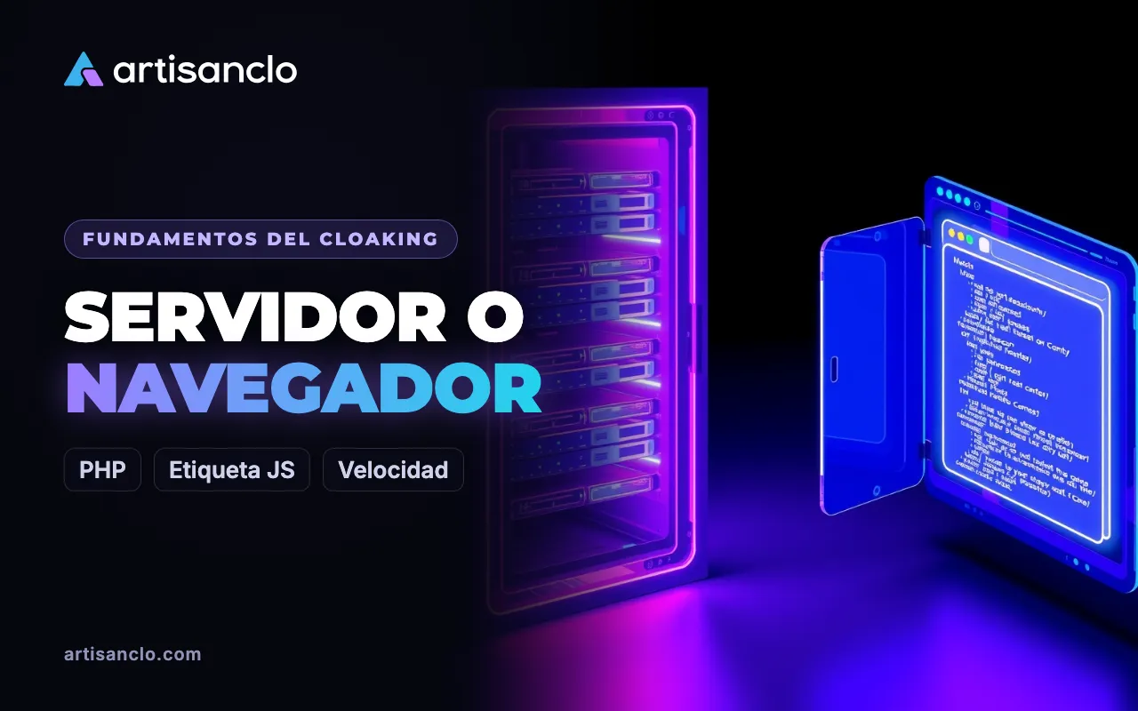 Cloaking del lado del servidor o en el navegador: cómo funcionan el archivo PHP y la etiqueta JS