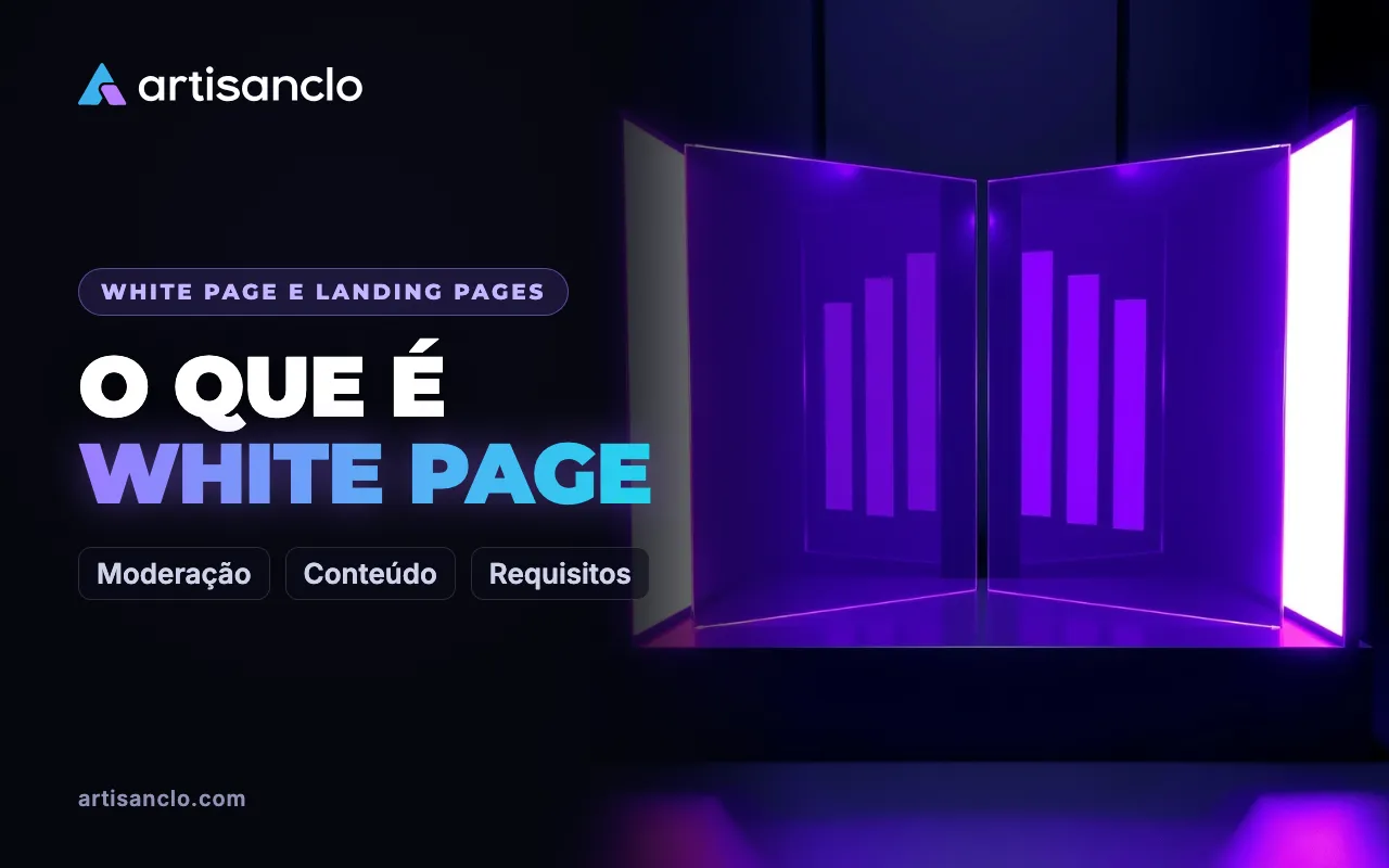 O que é White Page no tráfego pago: a página branca sem mitos