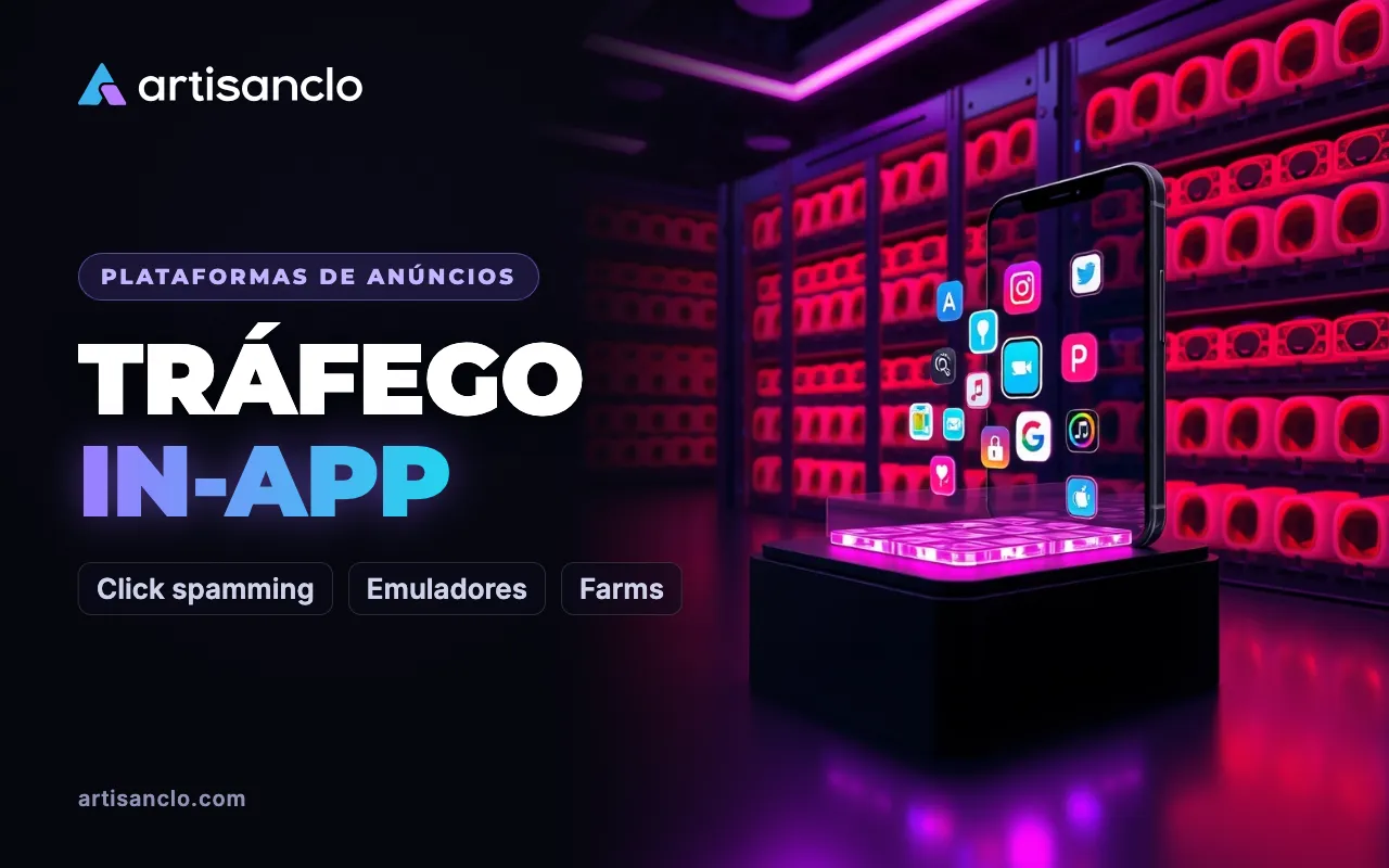 Tráfego in-app e fraude mobile: como reconhecer click spamming, click injection e fazendas de aparelhos